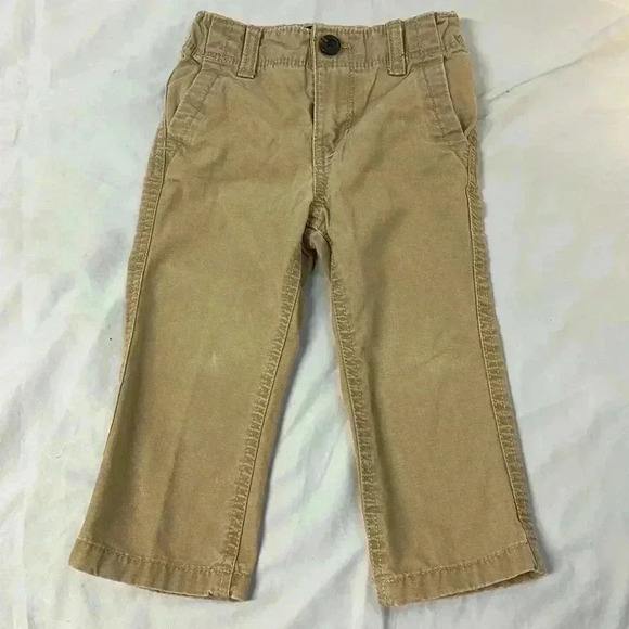 GAP - tan coloured denim toddler pants.  Size 18-24 months - Picture 1 of 3